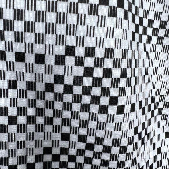 Bench Black & White Checkered Zip Up Sweater Size M - Picture 7 of 10